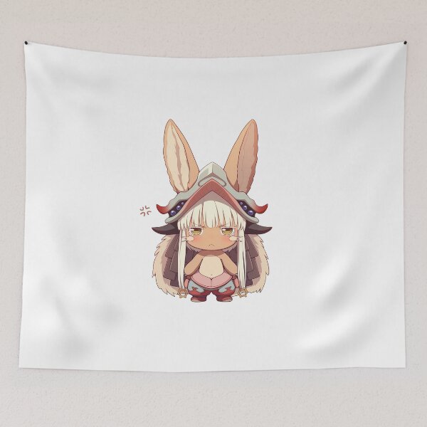 Item preview, Nanachi Made In Abyss Chibi Bunny Ears Fluffy Explorer designed and sold by 108Recordings.