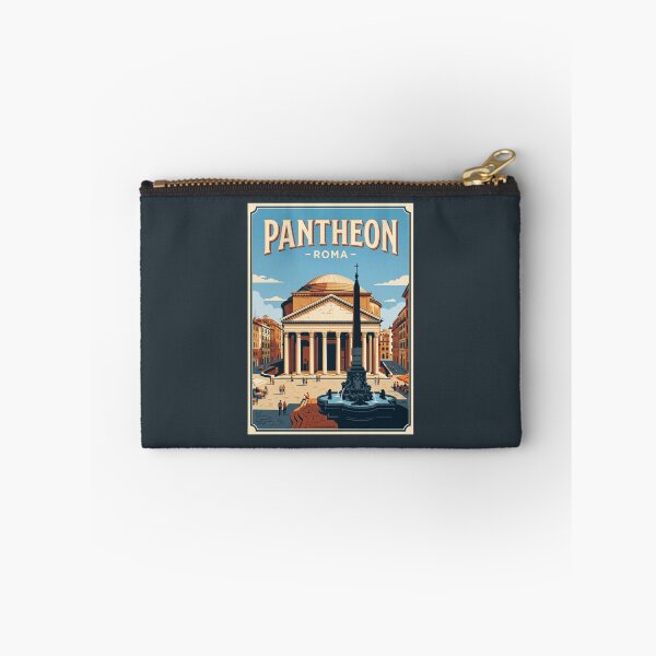 Item preview, Rome Italy Vintage Travel Poster Roman Pantheon Art designed and sold by RetroRewind Studio.