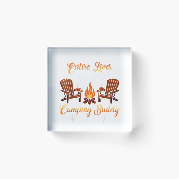 Item preview, Funny Camping Buddy Husband Wife Matching Couple Camper Mens T-Shirt designed and sold by RKdrawings.