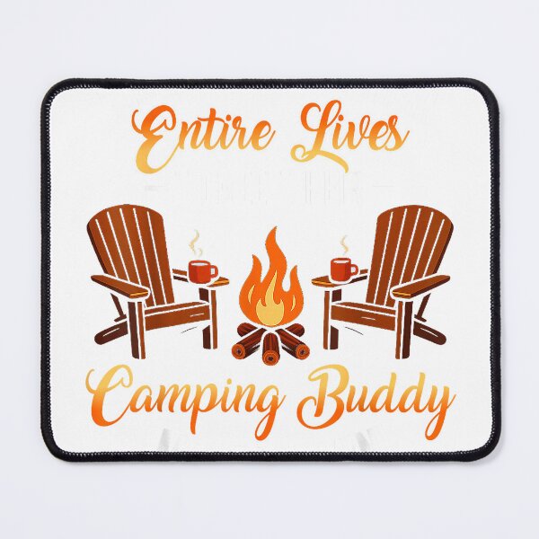 Item preview, Funny Camping Buddy Husband Wife Matching Couple Camper Mens T-Shirt designed and sold by RKdrawings.