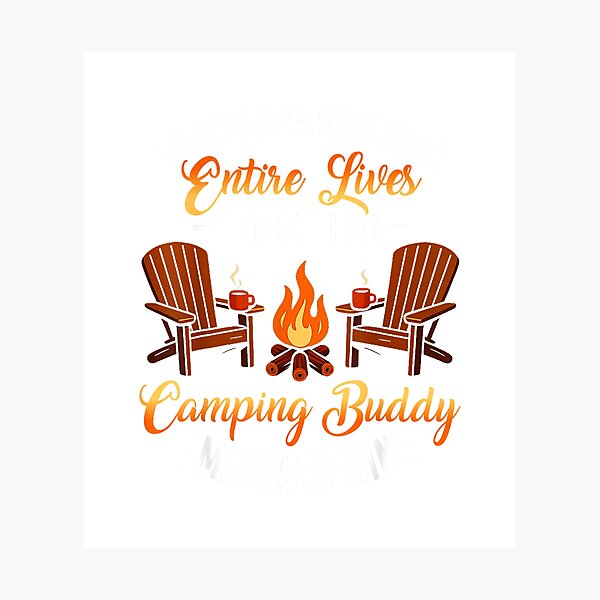 Item preview, Funny Camping Buddy Husband Wife Matching Couple Camper Mens T-Shirt designed and sold by RKdrawings.
