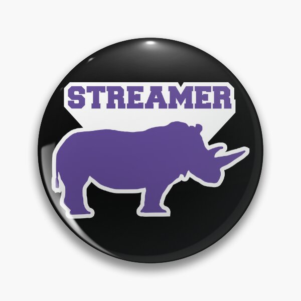 Item preview, Streamerino T-Shirt Design Streamer Rhino designed and sold by AHobbyAJob.