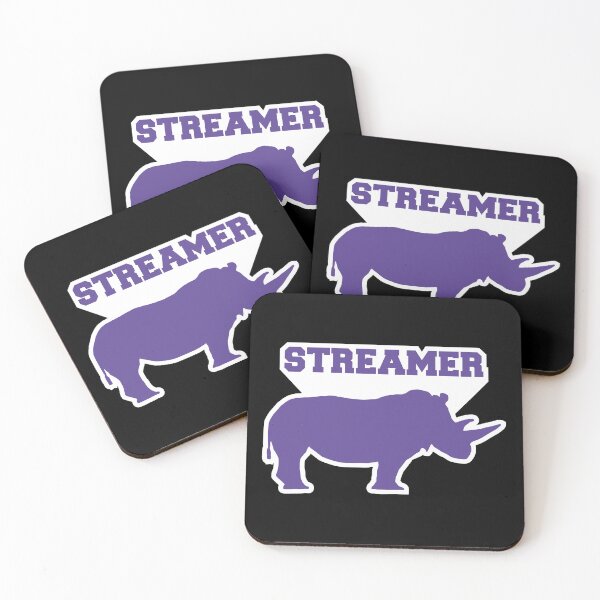 Item preview, Streamerino T-Shirt Design Streamer Rhino designed and sold by AHobbyAJob.