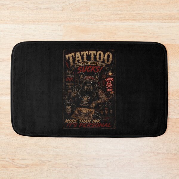 Item preview, Vintage Tattoo Shop Bulldog with Old School Ink designed and sold by Modaozushi216.