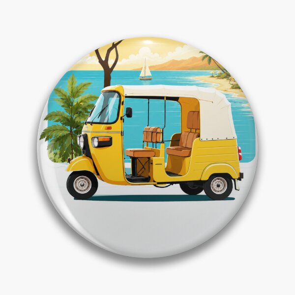 Item preview, Summer Coastal Auto Rickshaw | Tropical Beach Escape designed and sold by ravuh.