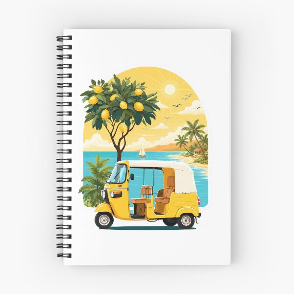 Item preview, Summer Coastal Auto Rickshaw | Tropical Beach Escape designed and sold by ravuh.
