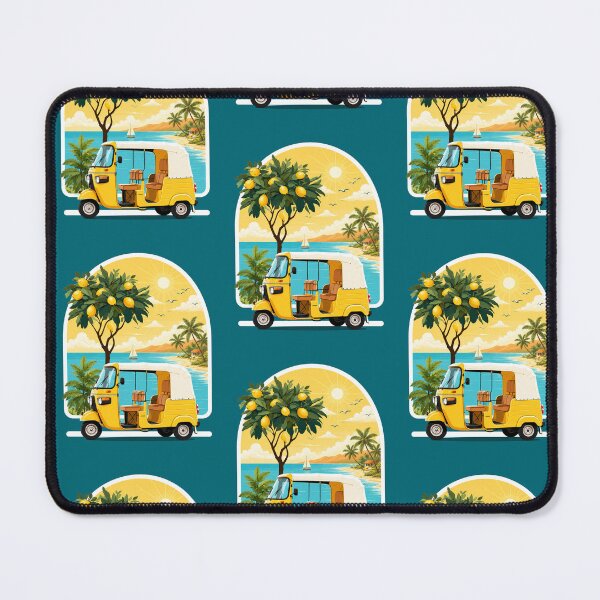 Item preview, Summer Coastal Auto Rickshaw | Tropical Beach Escape designed and sold by ravuh.