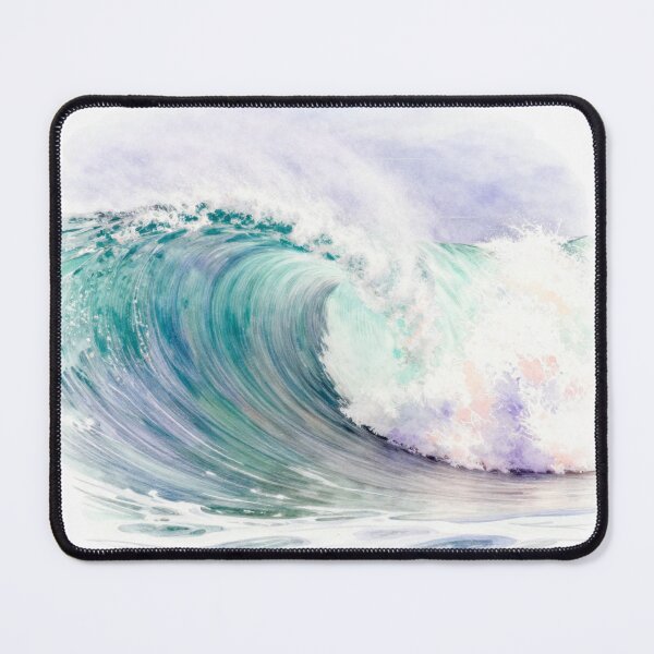 Item preview, Pastel Ocean Wave Watercolor Beach Shirt designed and sold by RV designs.