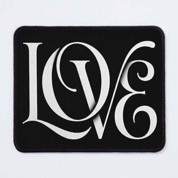 Item preview, Clean Modern Love Typographic Wall Art Poster designed and sold by EdvvinStudios.
