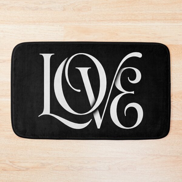 Item preview, Clean Modern Love Typographic Wall Art Poster designed and sold by EdvvinStudios.