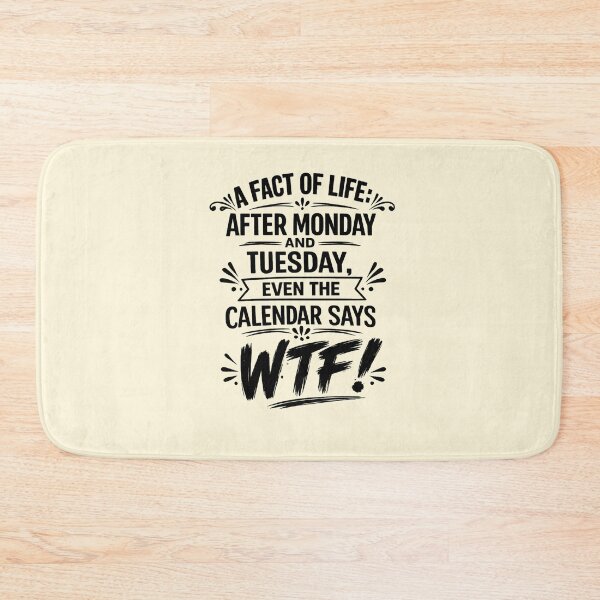Item preview,  After Tuesday Even The Calendar Says WTF Shirt, Funny Work Humor Shirt, Sarcastic Gift, Dark Humor Tee, Office Humor Shirt designed and sold by LumeLush.