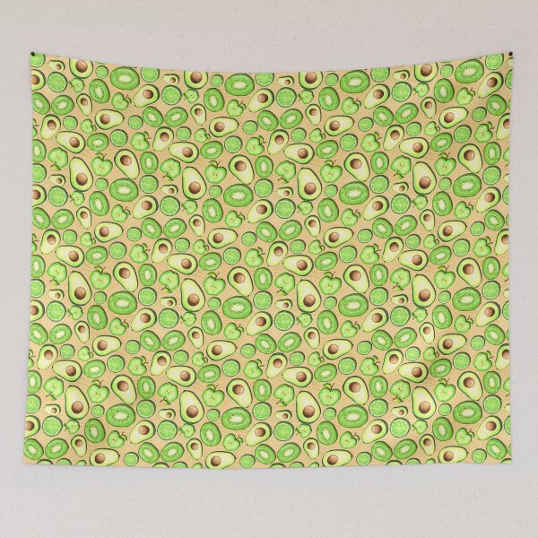 Item preview, Green Fruits on Peach Acrylics designed and sold by lisanganart.
