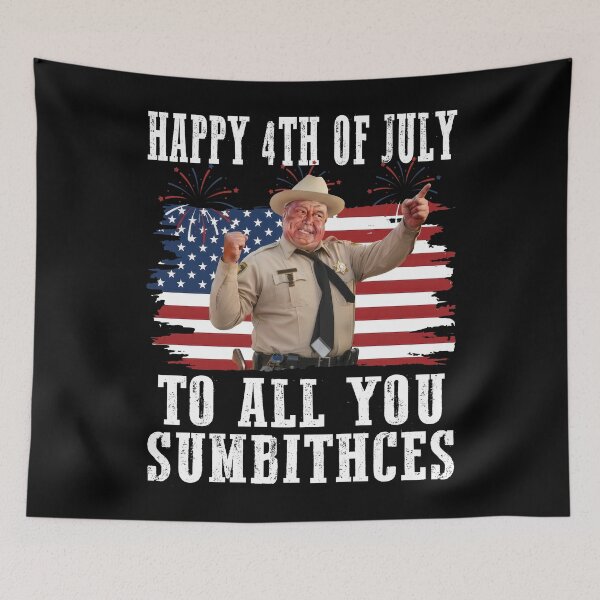 Item preview, Happy 4th of July To All You Sumbitches |Retro Smokey and the Bandit designed and sold by DropTheChan.