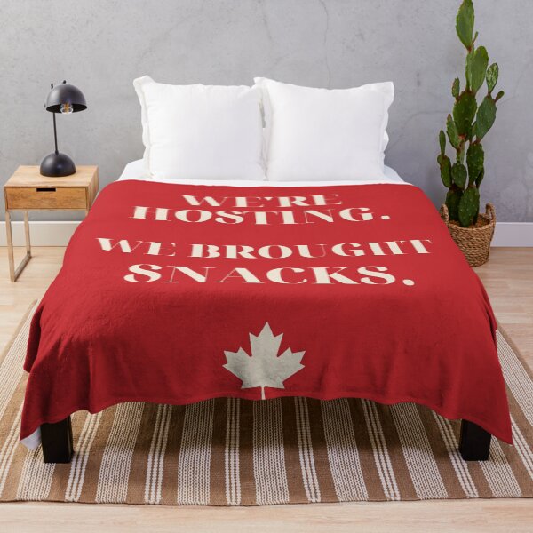 Item preview, We're Hosting We Brought Snacks Canada 2026 Tee designed and sold by LoudSection.