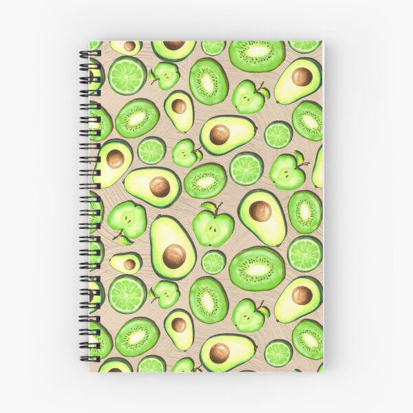 Item preview, Green Fruits on LIght Brown Acrylics designed and sold by lisanganart.