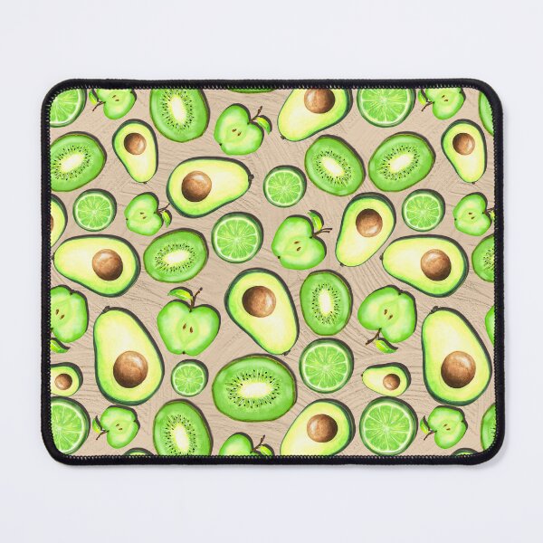 Item preview, Green Fruits on LIght Brown Acrylics designed and sold by lisanganart.