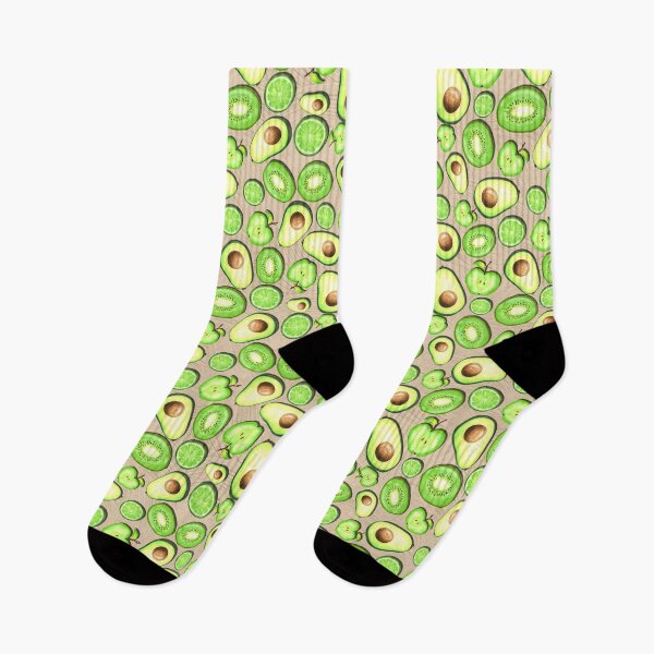 Item preview, Green Fruits on LIght Brown Acrylics designed and sold by lisanganart.