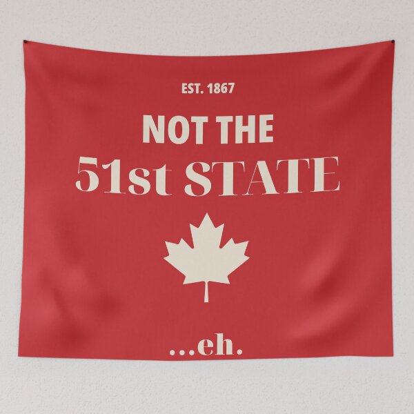 Item preview, Not The 51st State Eh Vintage Canada 2026 Tee designed and sold by LoudSection.