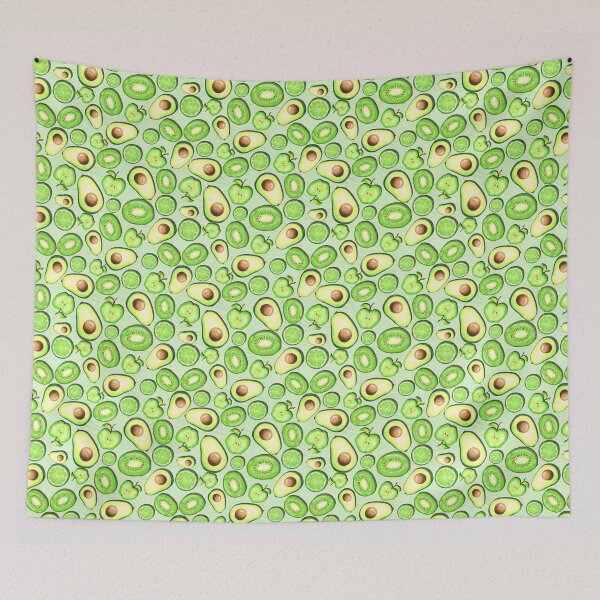 Item preview, Green Fruits on Light Green Acrylics designed and sold by lisanganart.