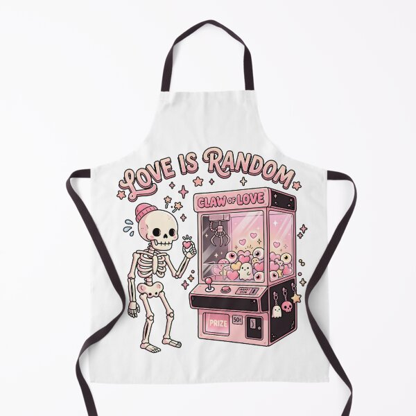 Item preview, Skeleton Holding Pastel Heart Standing Next To Pink Claw Machine Arcade designed and sold by MisteryDesigner.