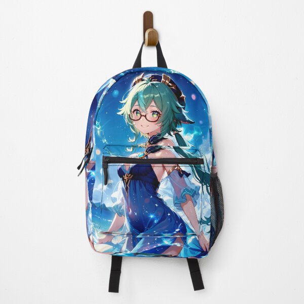 Item preview, Sucrose Genshin Impact Blue Dress Ocean Breeze Magic designed and sold by SuperTeamCanada.