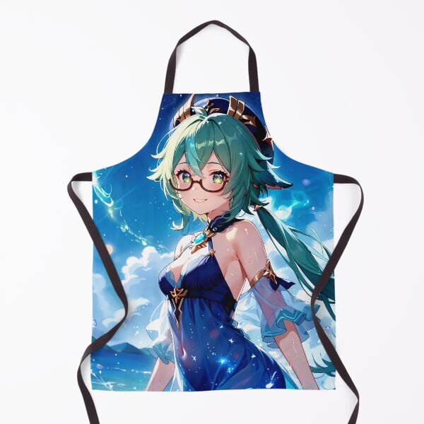 Item preview, Sucrose Genshin Impact Blue Dress Ocean Breeze Magic designed and sold by SuperTeamCanada.