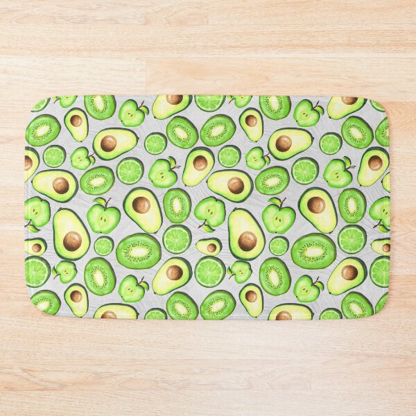 Item preview, Green Fruits on Grey Acrylics designed and sold by lisanganart.
