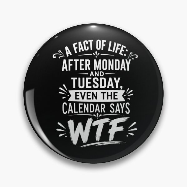 Item preview,  After Tuesday Even The Calendar Says WTF Shirt, Funny Work Humor Shirt, Sarcastic Gift, Dark Humor Tee, Office Humor Shirt designed and sold by LumeLush.