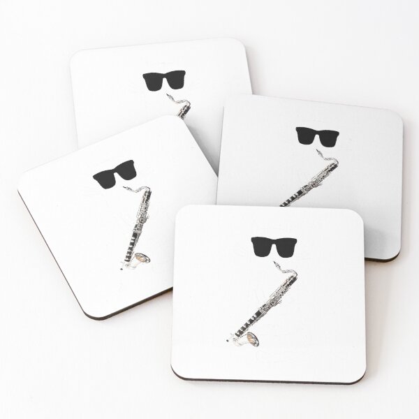Item preview, Funny Cat Wearing Sunglasses Playing Bass Clarinet T-Shirt designed and sold by kevincuellar.