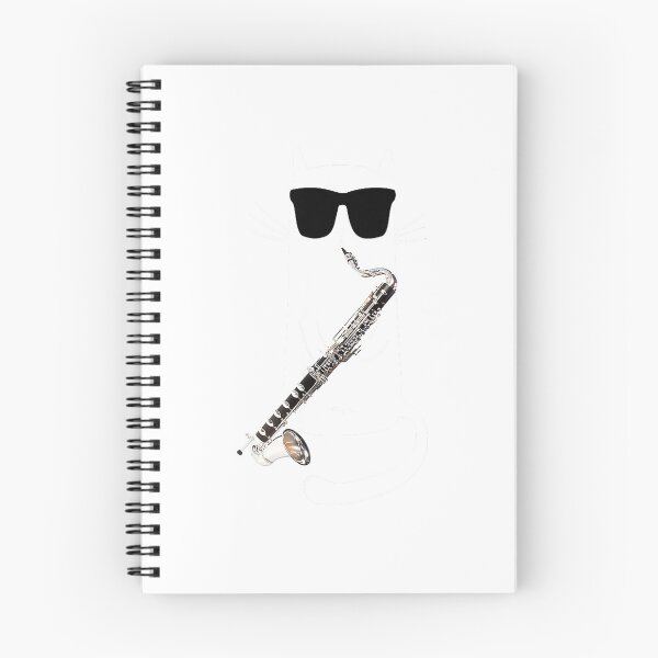 Item preview, Funny Cat Wearing Sunglasses Playing Bass Clarinet T-Shirt designed and sold by kevincuellar.