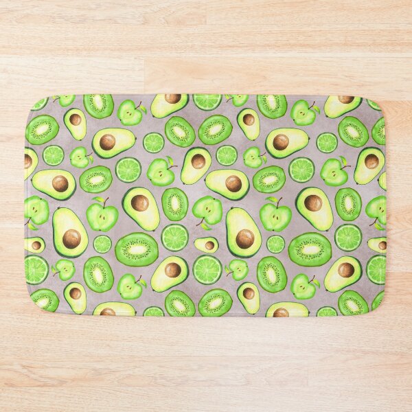 Item preview, Green Fruits on Grey Watercolor designed and sold by lisanganart.