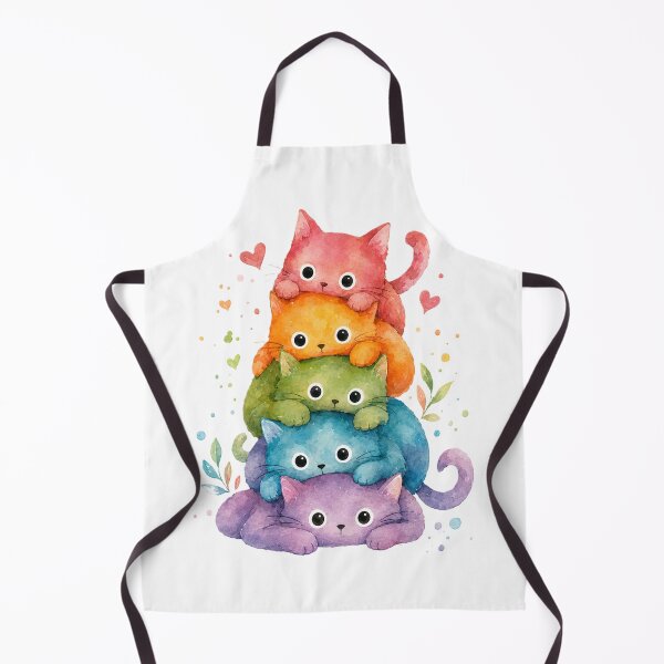 Item preview, Pride Cat Mom, Rainbow Cat Stack Watercolor Design designed and sold by Pattranit56.