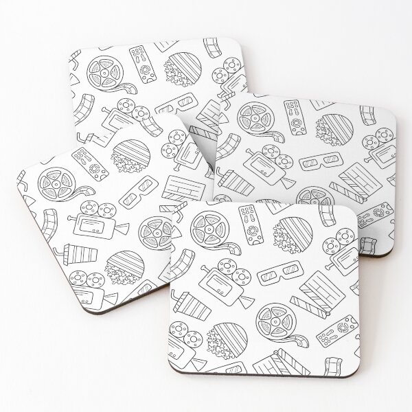 Item preview, Film & Cinema Icons Pattern — Movie Lover Gift designed and sold by SetLifeShop.