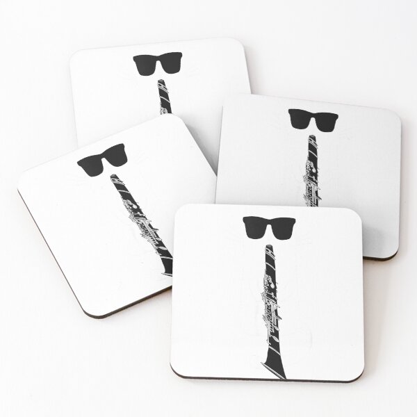 Item preview, Funny Cat Wearing Sunglasses Playing Clarinet T-Shirt T-Shirt designed and sold by gidget-gadget.