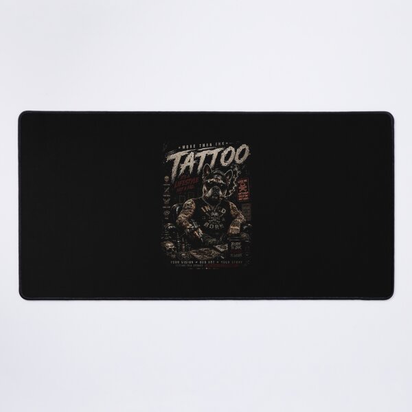Item preview, Vintage Tattoo Artist Bulldog Biker With Dark Ink Style designed and sold by Modaozushi216.