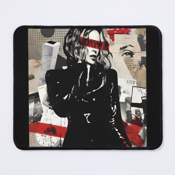 Item preview, Red Bar Censored Collage Art Figure designed and sold by ActuallyVen.