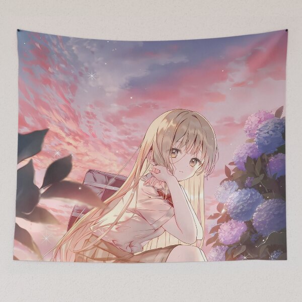 Item preview, Mahiru Shiina Angel Next Door Sunset Hydrangea Rooftop designed and sold by SuperTeamCanada.