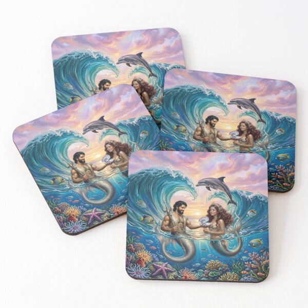 Item preview, Poseidon Amphitrite Delphinus Greek Mythology designed and sold by Eclectic Monkey.