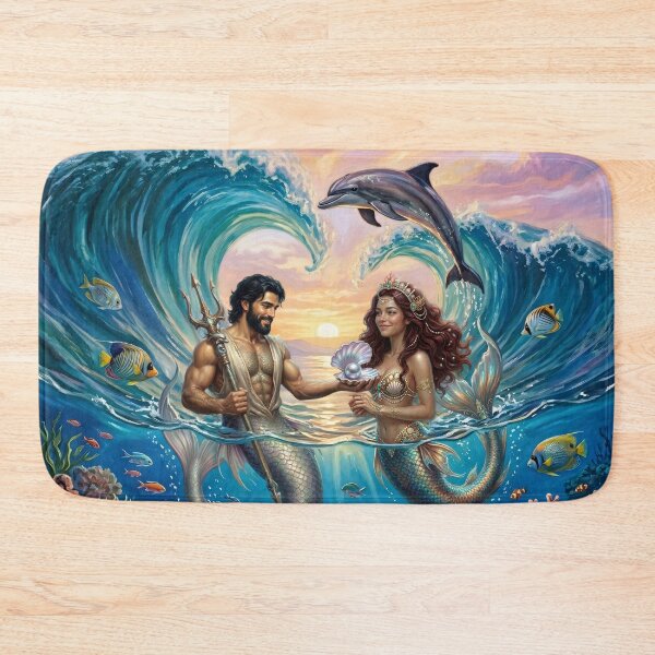 Item preview, Poseidon Amphitrite Delphinus Greek Mythology designed and sold by Eclectic Monkey.