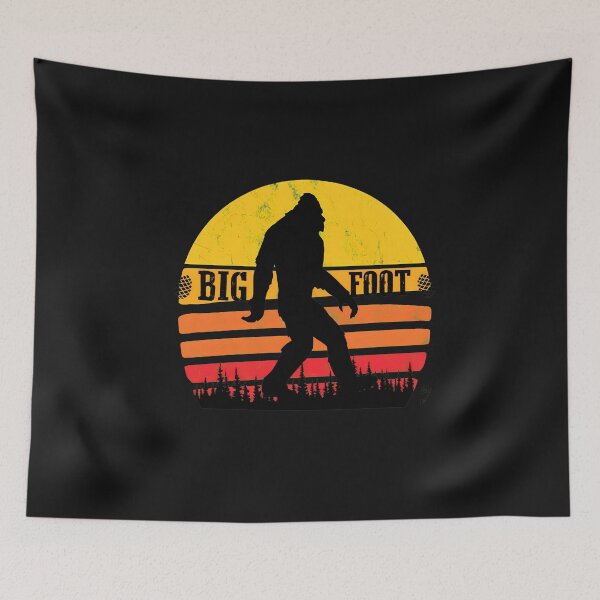 Item preview, Bigfoot Retro Sunset Stripe Hiker Graphic designed and sold by ActuallyVen.