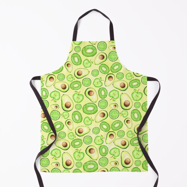 Item preview, Green Fruits on Yellow Watercolor designed and sold by lisanganart.
