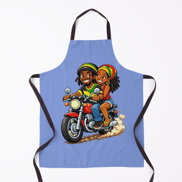 Item preview, Rasta Couple Motorcycle Ride - Reggae Vibe Cruise designed and sold by digitalbob60.