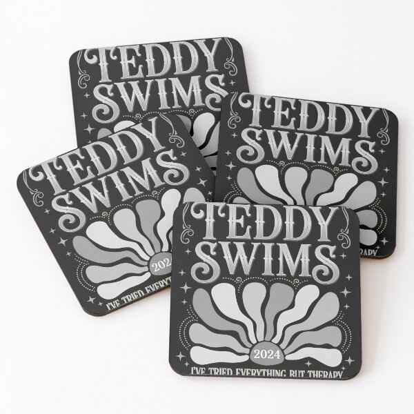 Item preview, Retro Flower Swims Therapy Humor Music  designed and sold by ActuallyVen.