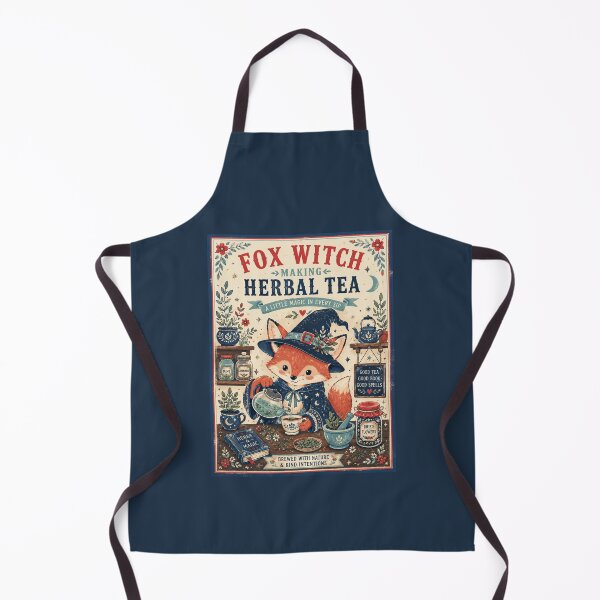 Item preview, Fox Witchy Herbal Tea Time designed and sold by AtlantiqArt.