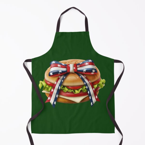 Item preview, Patriotic Burger with American Bow Cute Kawaii Food Design designed and sold by NotasCreativa.