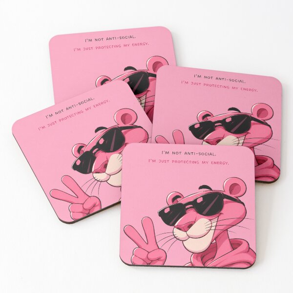 Item preview, Protecting My Energy Pink Panther Quote designed and sold by alchemist1636.