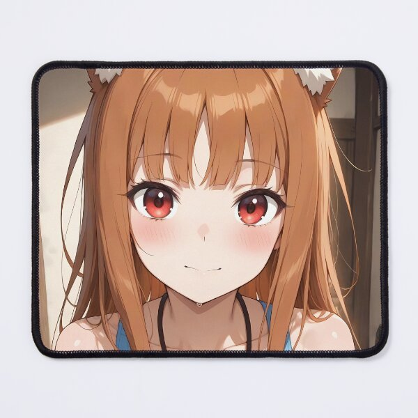 Item preview, Holo Spice And Wolf Cozy Portrait Soft Light Smile designed and sold by 108Recordings.