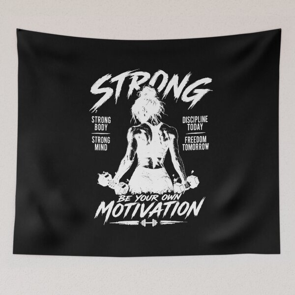 Item preview, Women's Fitness Motivation Gym Design - Strong Mind, Strong Body designed and sold by JTitli.