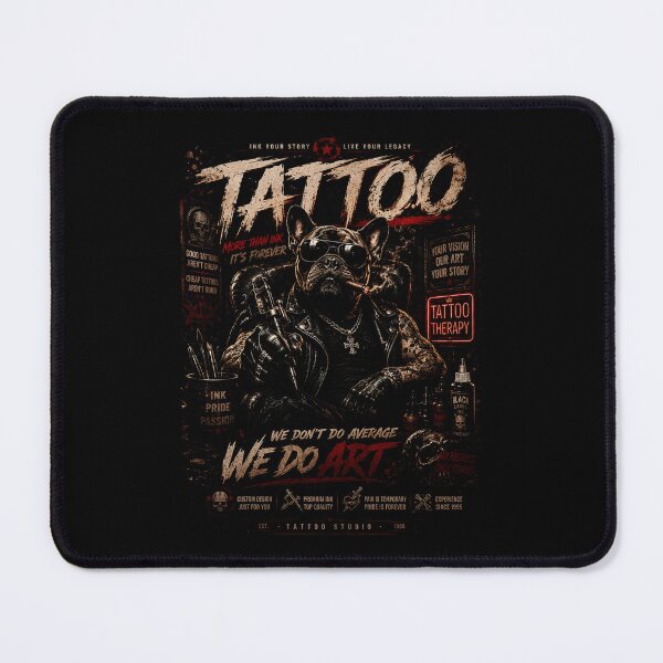Item preview, Tattoo Artist Bulldog Vintage Ink Studio Street Culture Poster designed and sold by Modaozushi216.