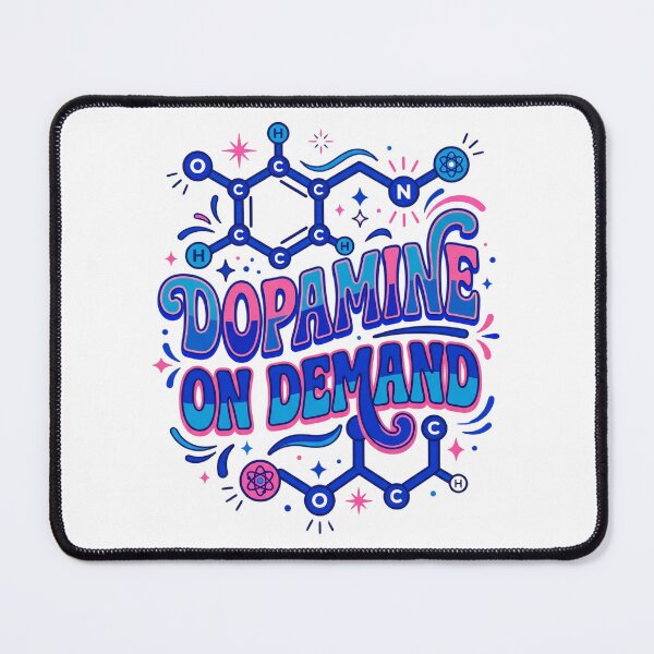 Item preview, Retro Dopamine On Demand Chemistry Art designed and sold by MEDICOFFEE.